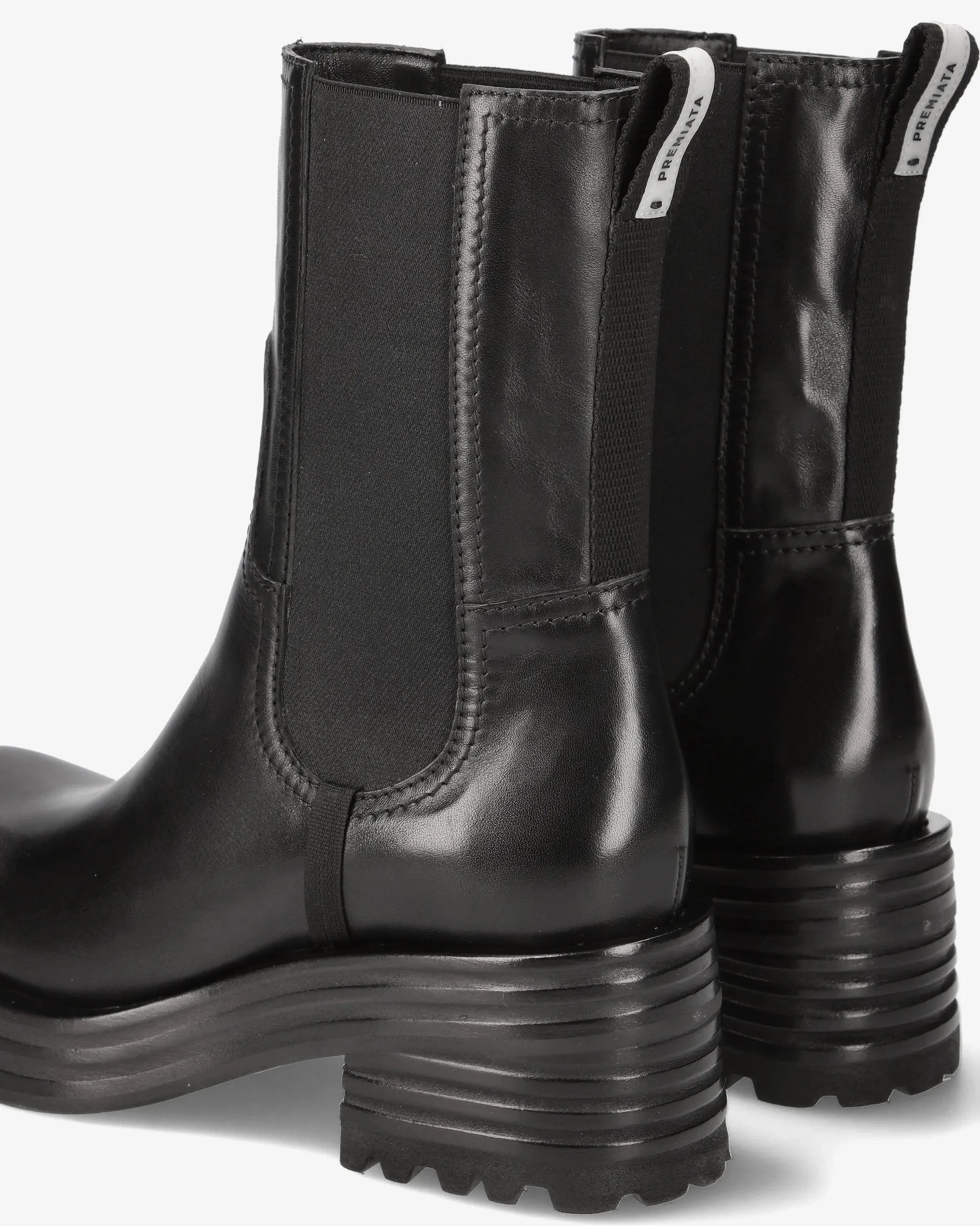 Ankle Boot M6338A Gaucho Nero   Heidi Brushed Leather Booties