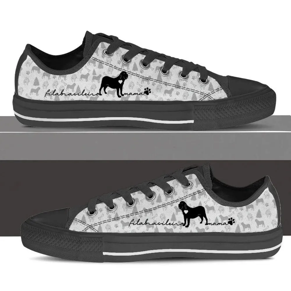 Fila Brasileiro Low Top Shoes, Dog Printed Shoes, Canvas Shoes For Men, Women