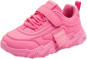Girls Running Shoes Boys Color Sneakers for Kids Casual Lightweight Classic Adjustable Strap Hook and Loops Shoes