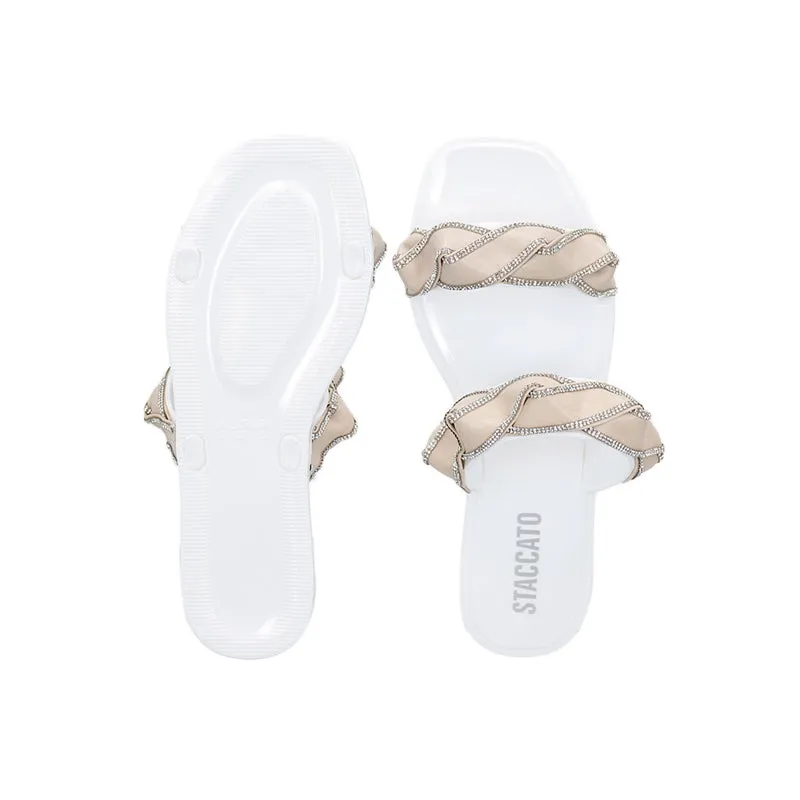 GL323-WHT Women's Flat Sandals - White