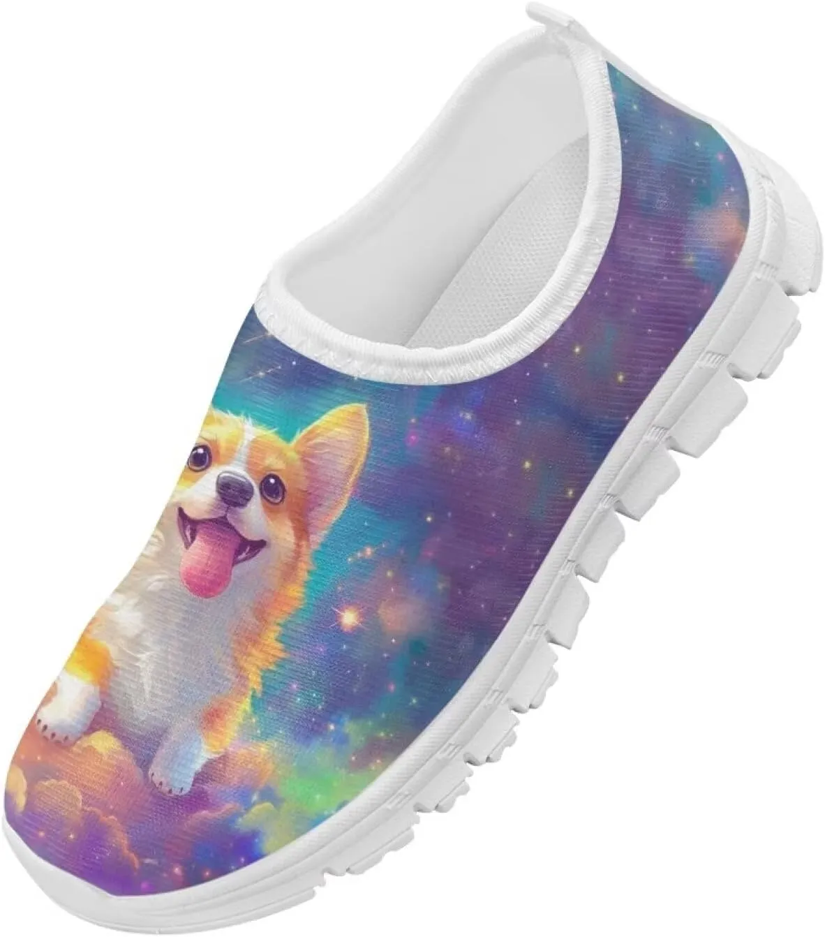 Kids Cute Shoes Colorful Clouds Slip On Shoes for Girls Size 11-2.5