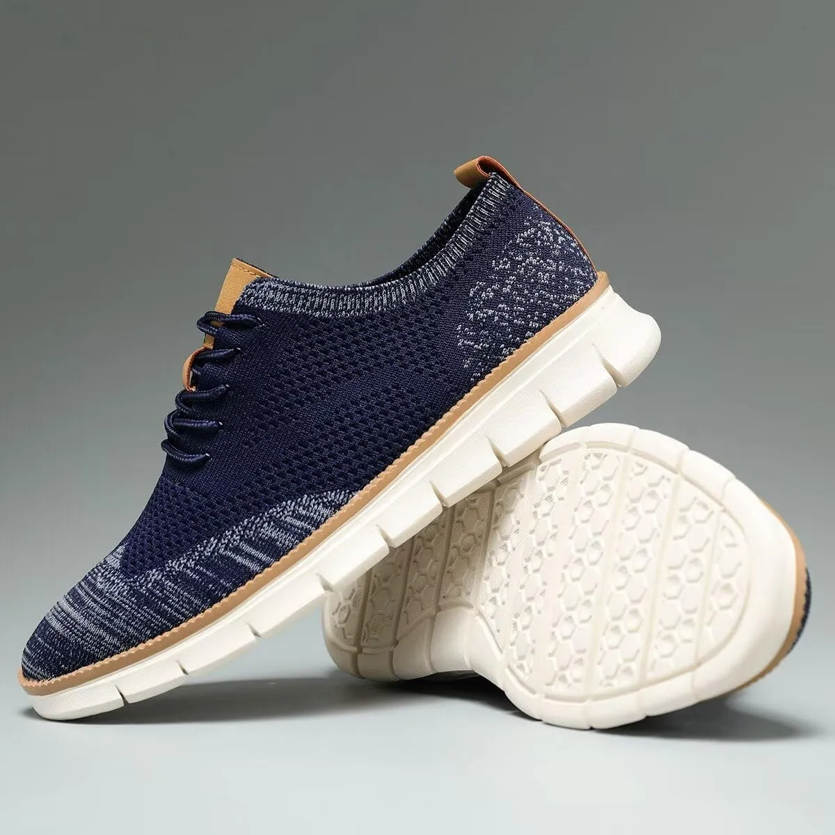 Mens Casual Dress Shoes Fashion Walking Sneakers Mesh Business Oxfords Work Lightweight Soft Sole
