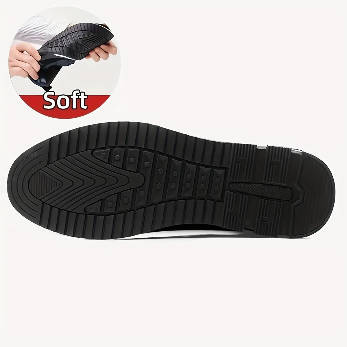 Men's Plaid British Style Derby Shoes, Wear-resistant Non-Slip Dress Shoes For Wedding Business