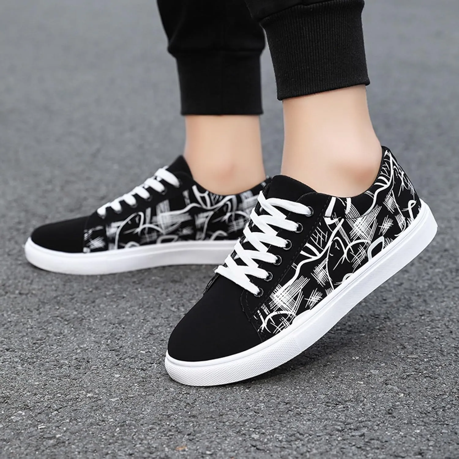 Men's Walking Shoes Athletic Shoes Mens Running Shoes Slip-On Tennis Shoes Non Slip Workout Sneakers for Walking