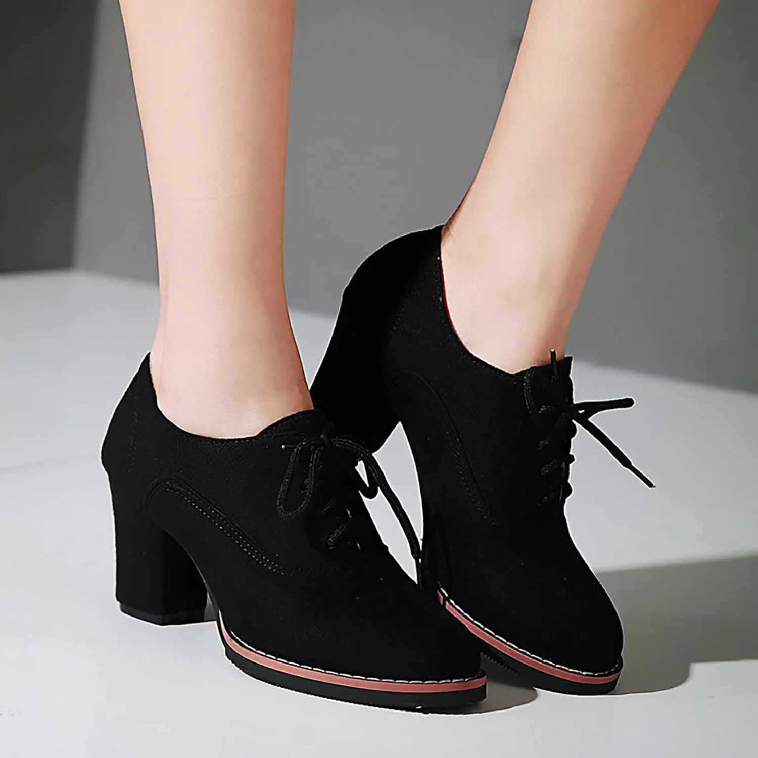 Platform Boots for Women Ankle Comfortable Booties for Women Mens Casual Boots Leather Womens Work Boot Flat Heel Closed Toe Pointed Toe Mid Heel Slip On
