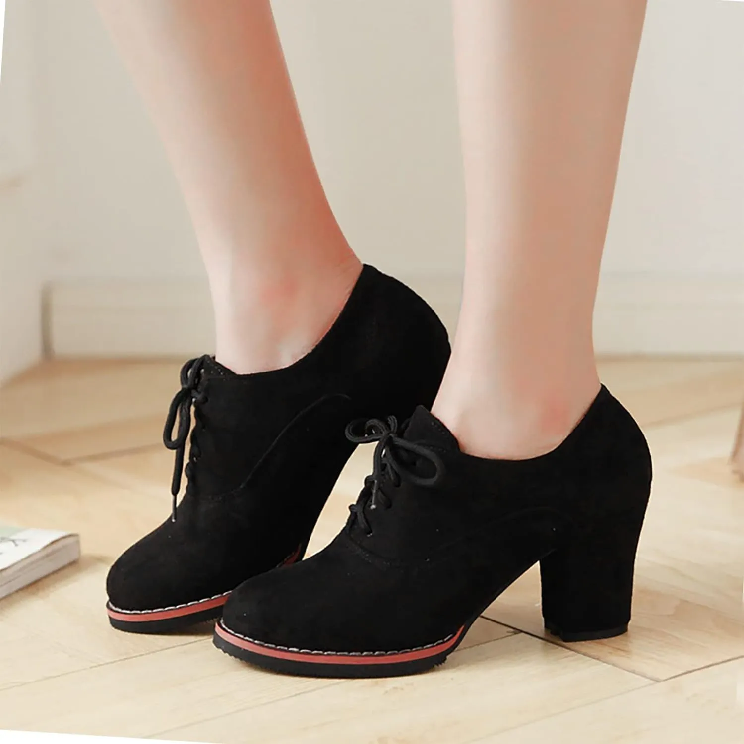 Platform Boots for Women Ankle Comfortable Booties for Women Mens Casual Boots Leather Womens Work Boot Flat Heel Closed Toe Pointed Toe Mid Heel Slip On