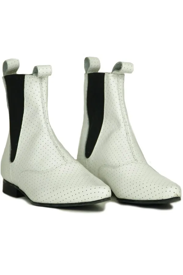 Underground Perf Chelsea Boot White