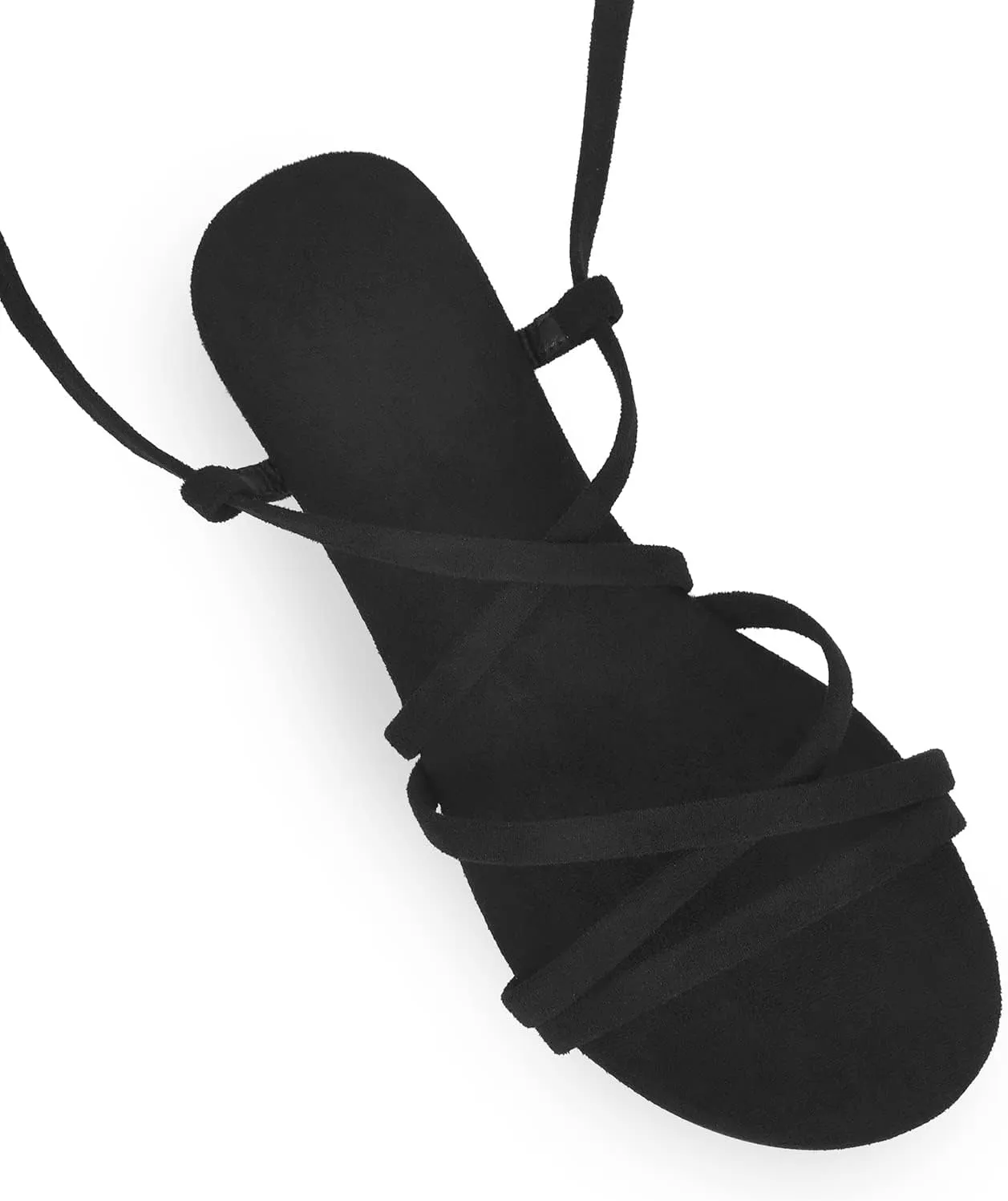Womens Cross Strap Open Toe Flat Sandals Lace up Summer Ankle Strap Round Toe Gladiator Sandals