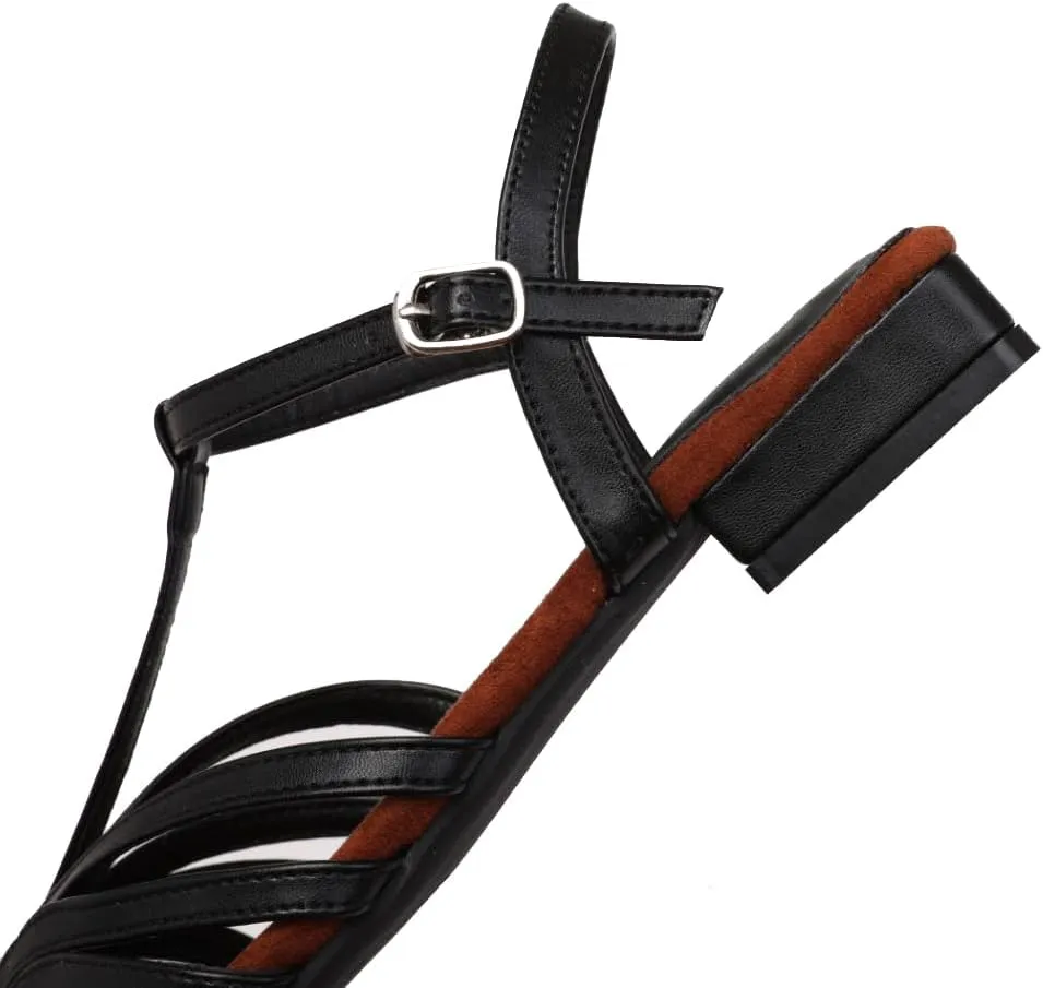 Women's Slingback Flat Sandal Woven Low Heel Roman Sandals with Adjustable Ankle Strap Summer Casual Travel Gladiator Flats Sandals